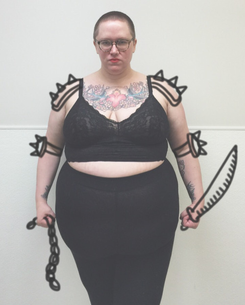 radfatvegan:

I am tough and fragile. I am plus sized and human…