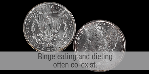 Binge eating disorder and dieting: Often two sides of the same coin